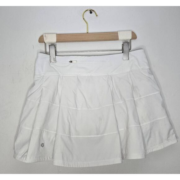 Lululemon Rival Mid-Rise Skirt Women's Size 8 White - Picture 3 of 5